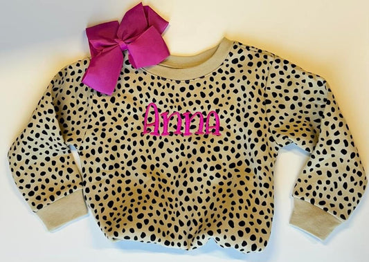 Leopard Sweatshirt Name